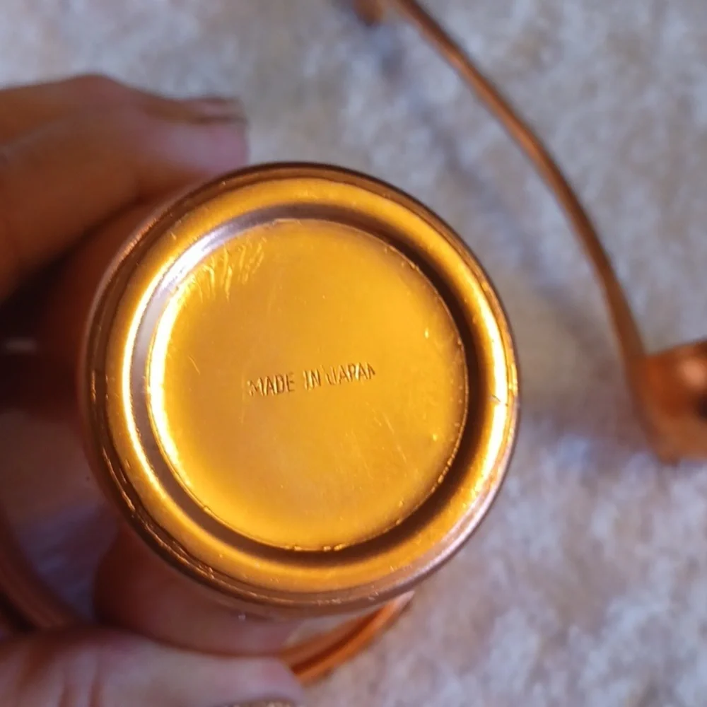 Copper condiment holders with ladle